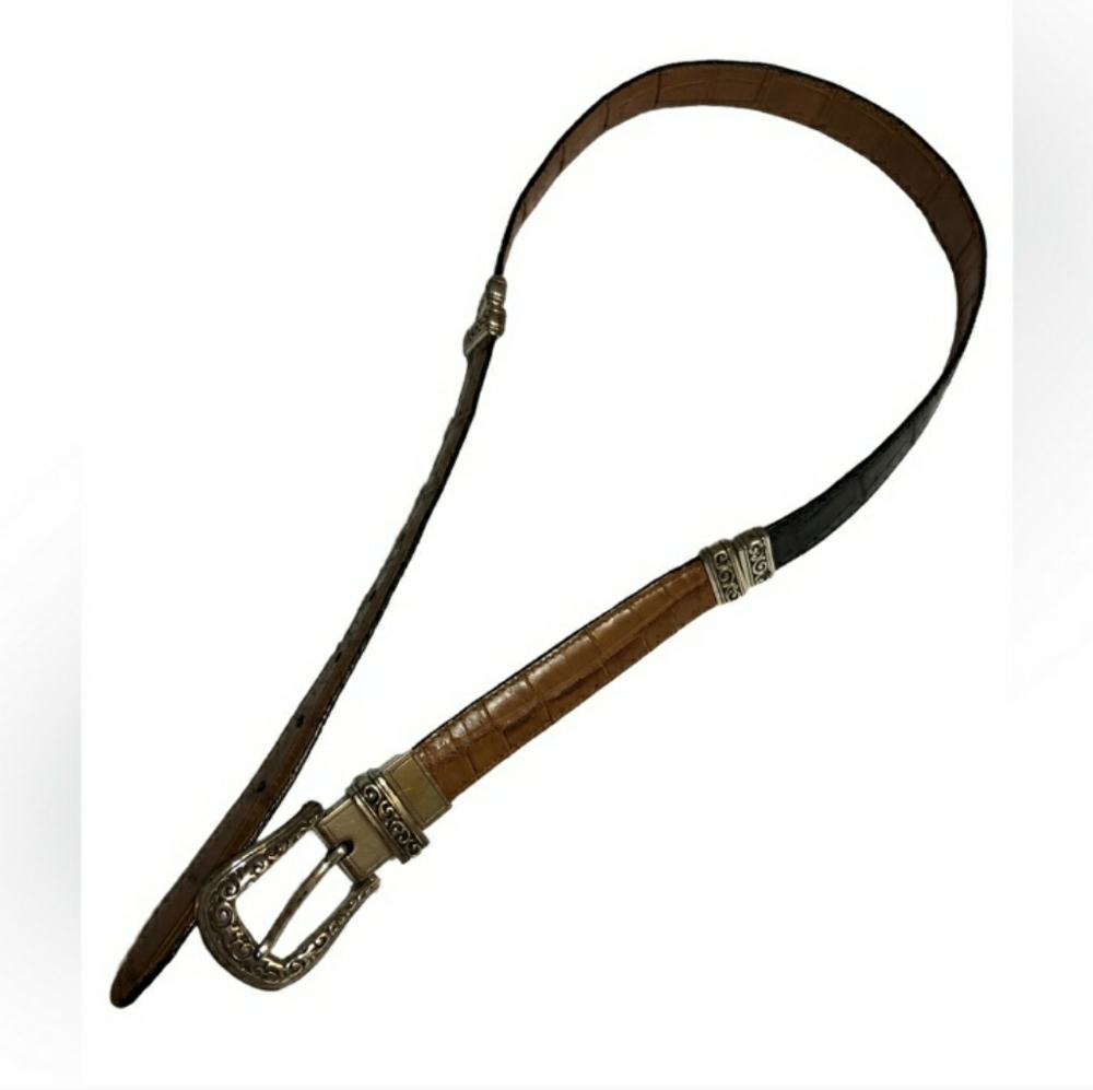 Brighton Two Toned Reversible Sectioned Leather B… - image 2